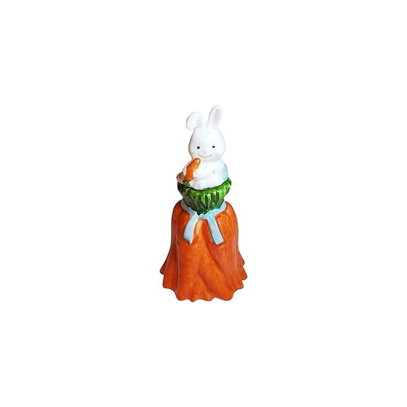Vintage Enesco bunny carrot bell - Picture 2 of 3